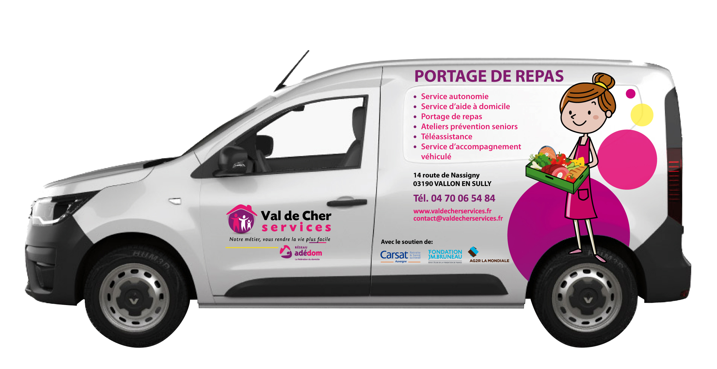 Véhicule de livraison Val de Cher Services