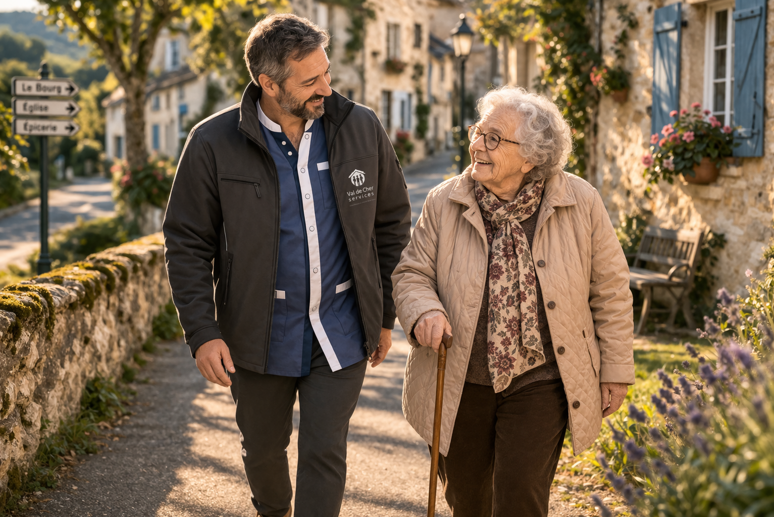 Promenade et aide à la marche — Val de Cher Services